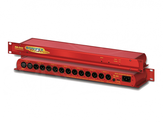 Sonifex RB-DA6 Red Box Distribution Amplifier - 2 in, 12 out